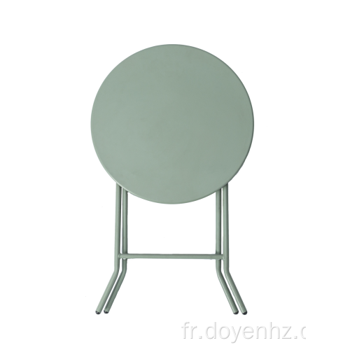 Table ronde pliante en métal 46cm